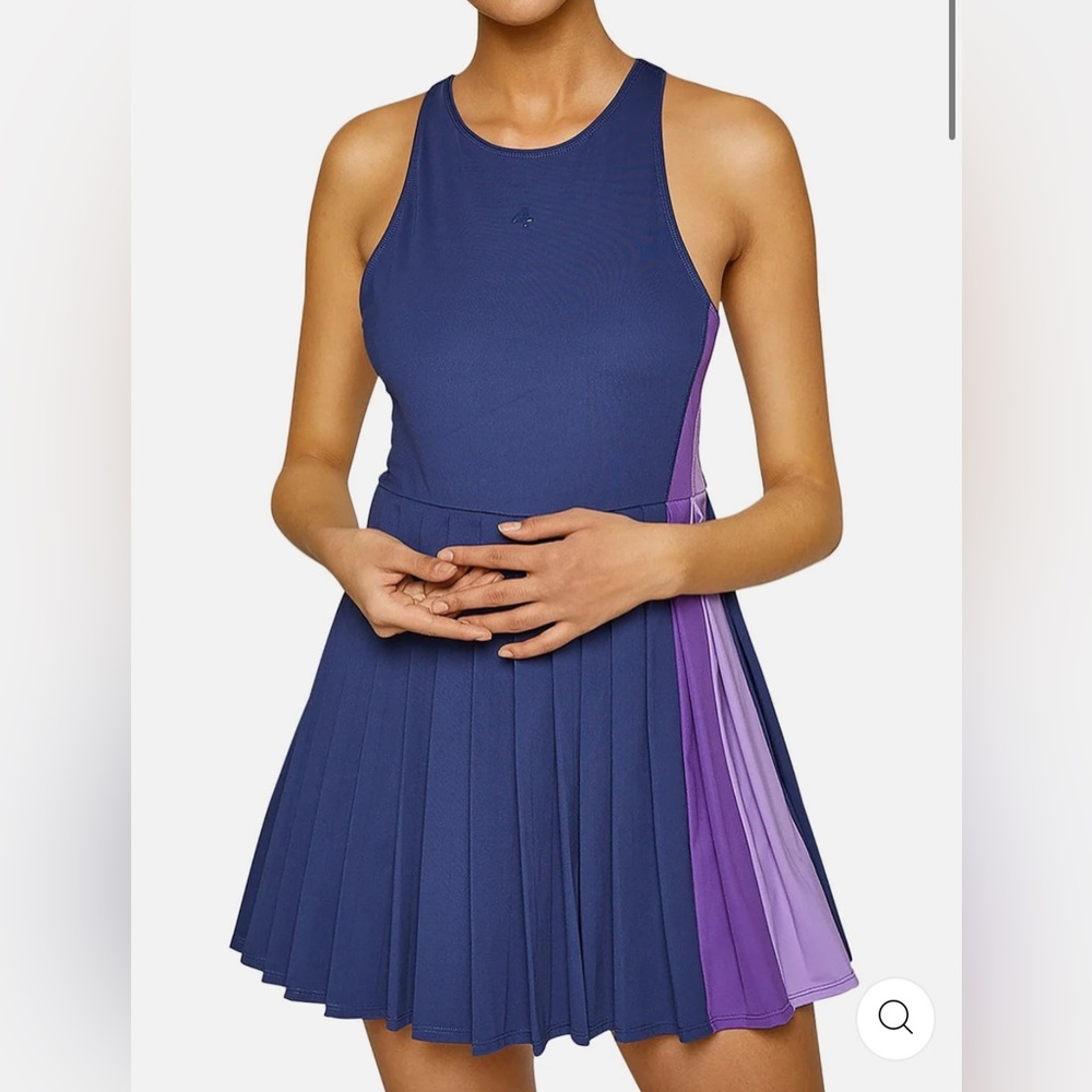 Women's Blue and Purple Tennis Dress